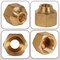 Everflow 3/8" x 1/4" Reducing Short Nut for Flare Pipe Fittings; Forged Brass F41FSR-3814 - alternate 5